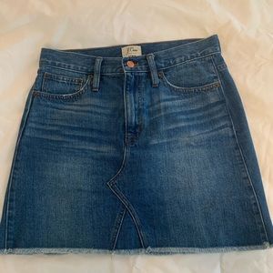 J.Crew Denim Mini Skirt